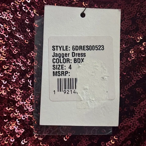 A.L.C. Jagger Sequin Midi Dress in Bordeaux - Picture 12 of 15